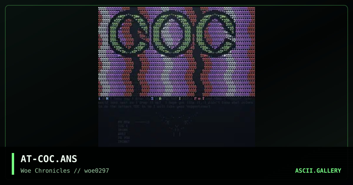COC #1, by acid trip, 1997