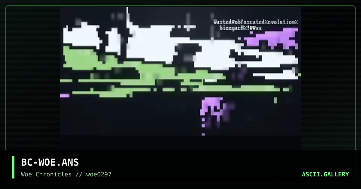 wasted@opfuscated%evolution%%xx, by beeyach, 1997