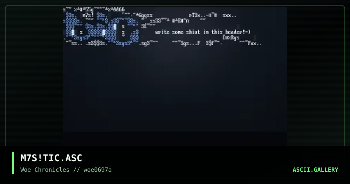 tic header @3@, by m7s, 1997