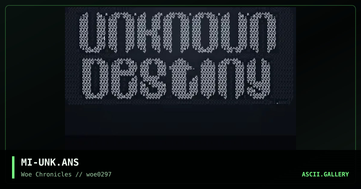 Unknown Destiny, by mental illness, 1997