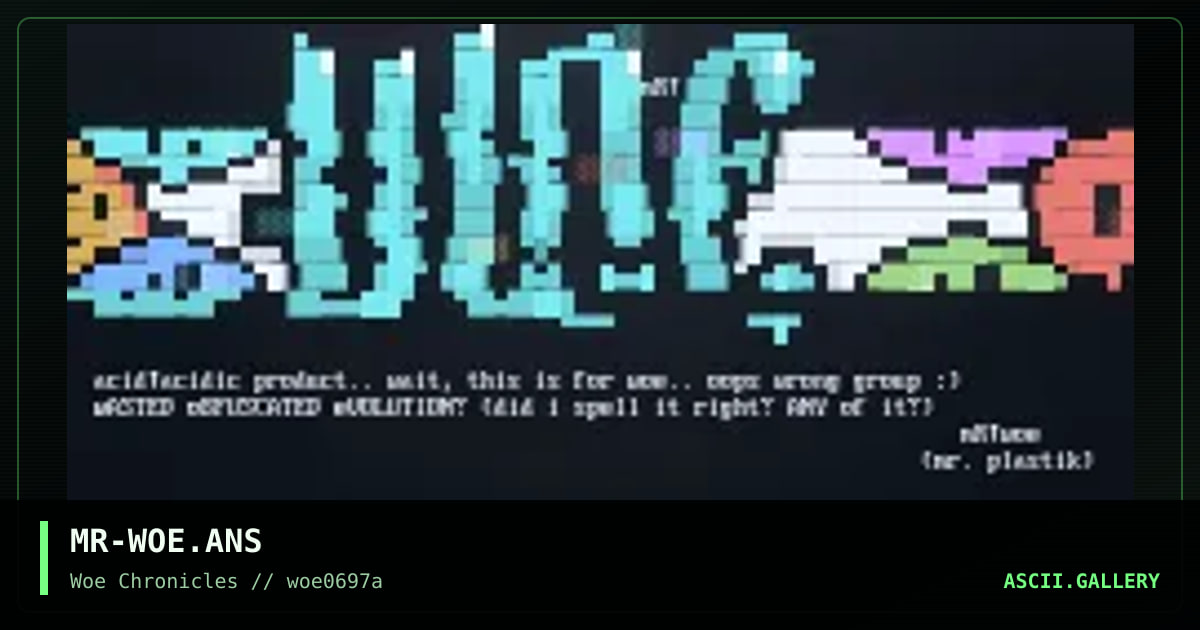 w0e, by mr plastik, 1997