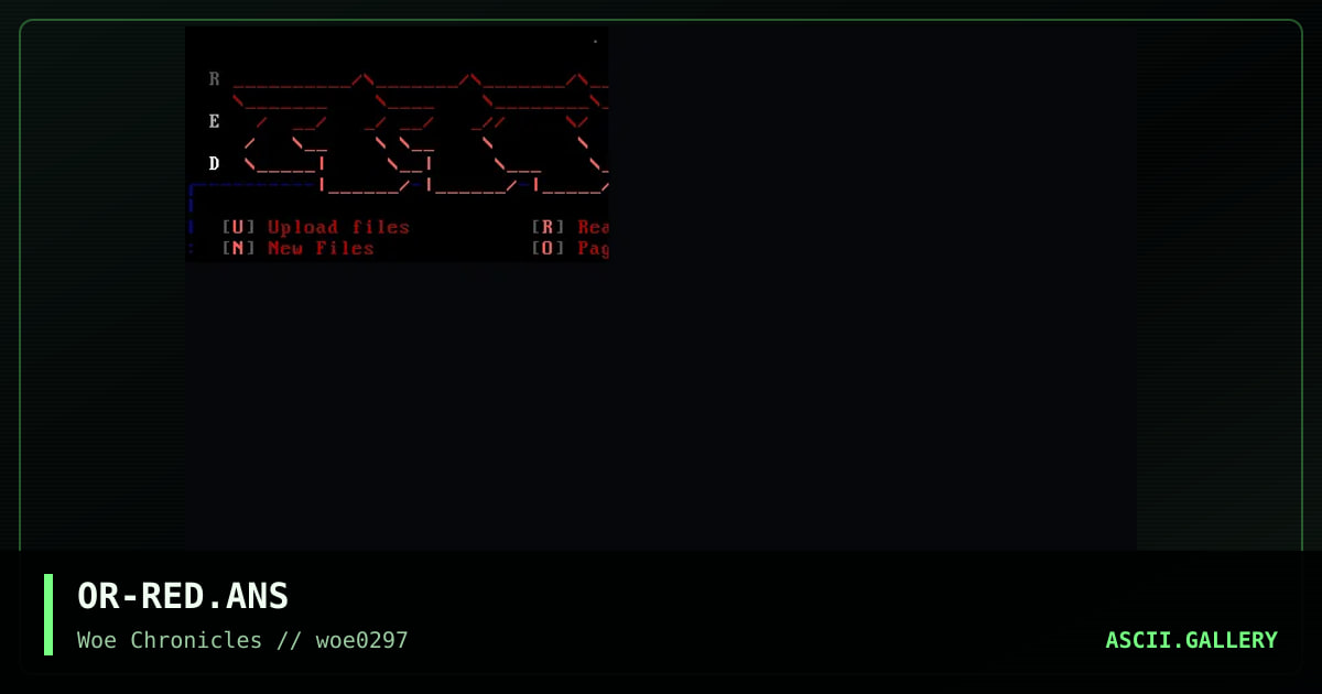 RED%Menu, by oriole, 1997