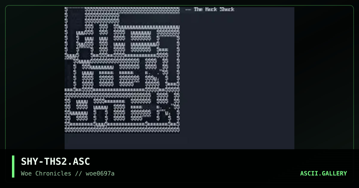 the hack shack, by shypht, 1997