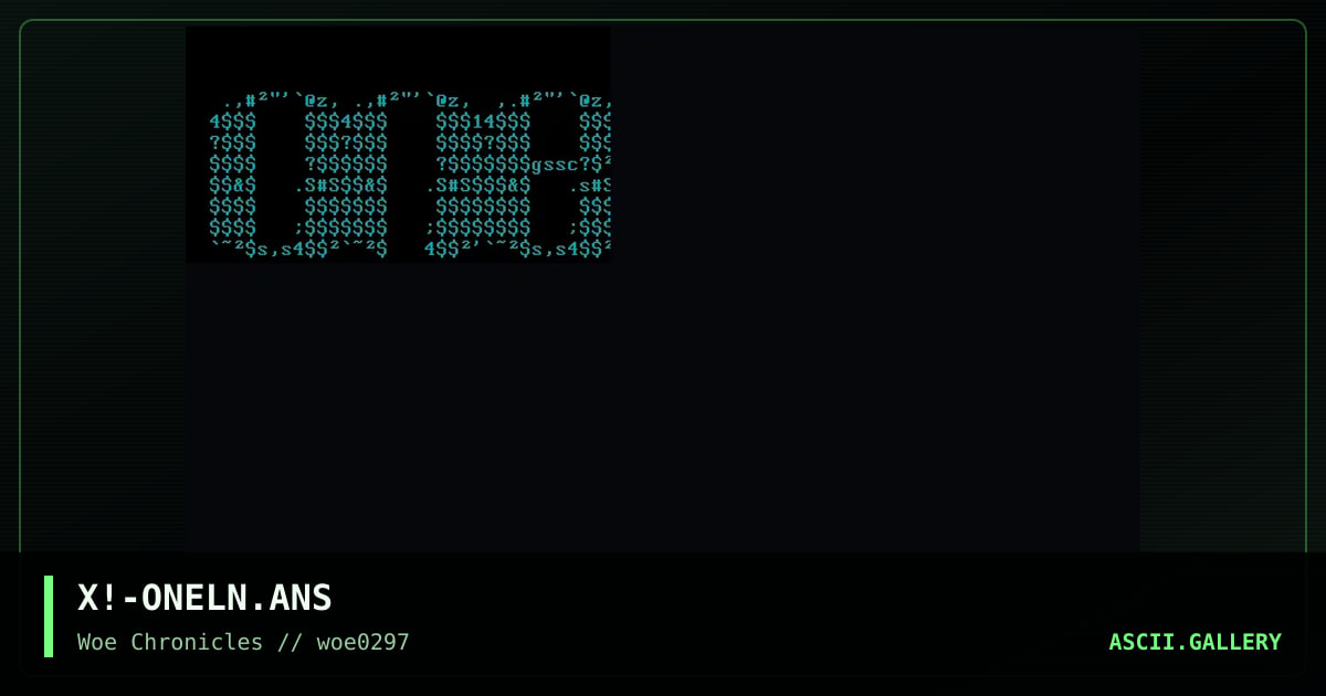 Oneliner, by xpozed, 1997
