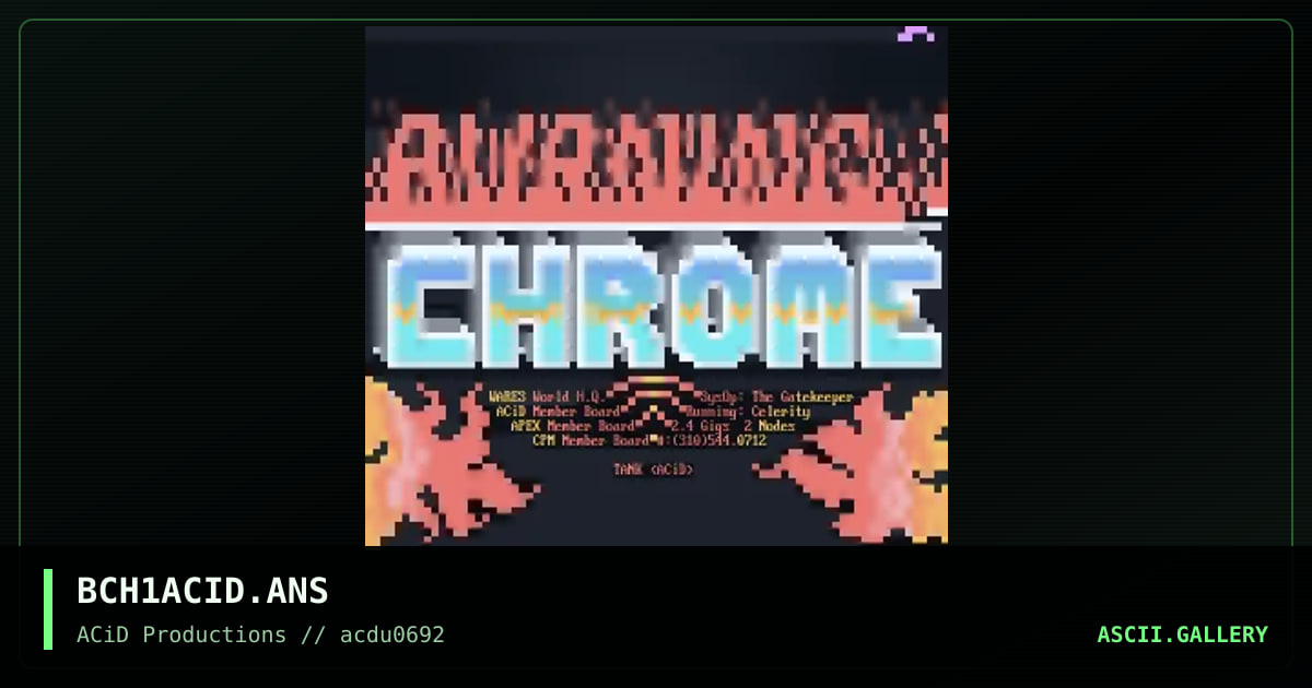 BCH1ACID.ANS, by tank, 1992