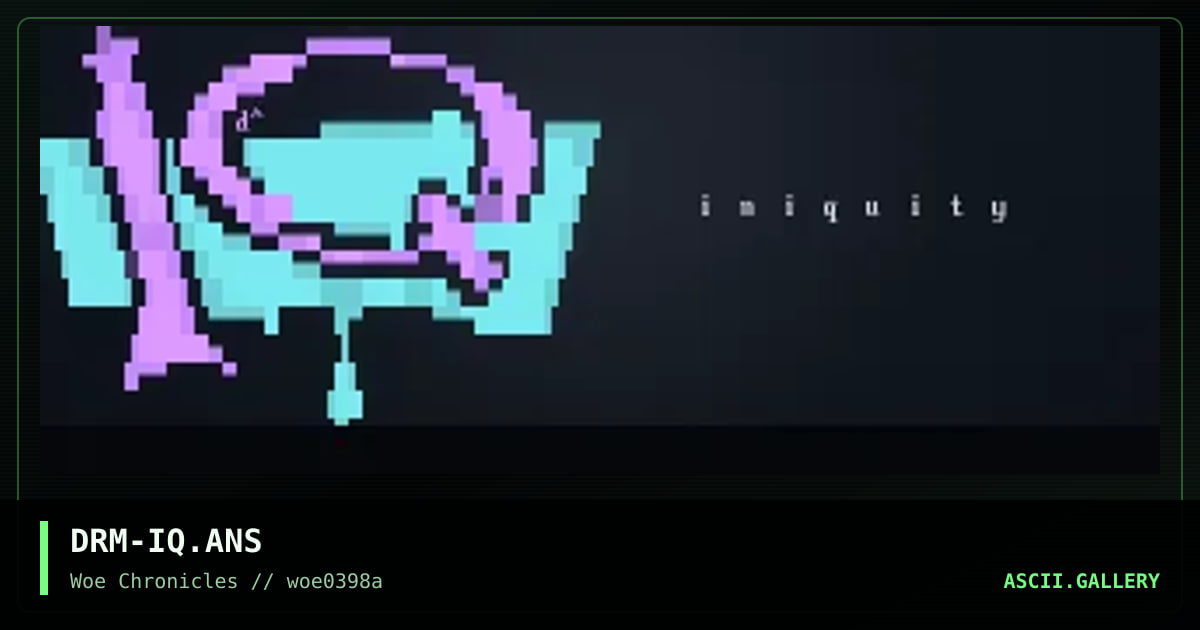 iniquity!!, by dorm, 1998