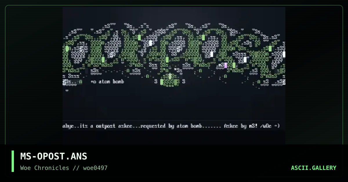 %&OutPost&%, by misty, 1997