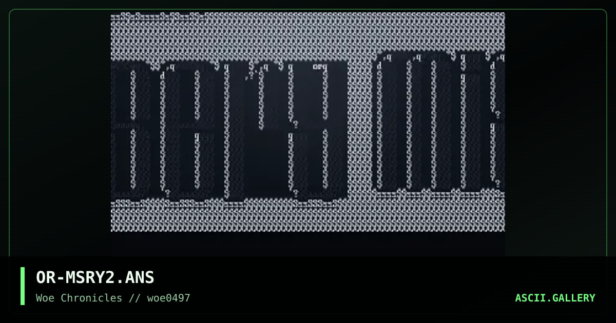 mystery world, by oriole, 1997