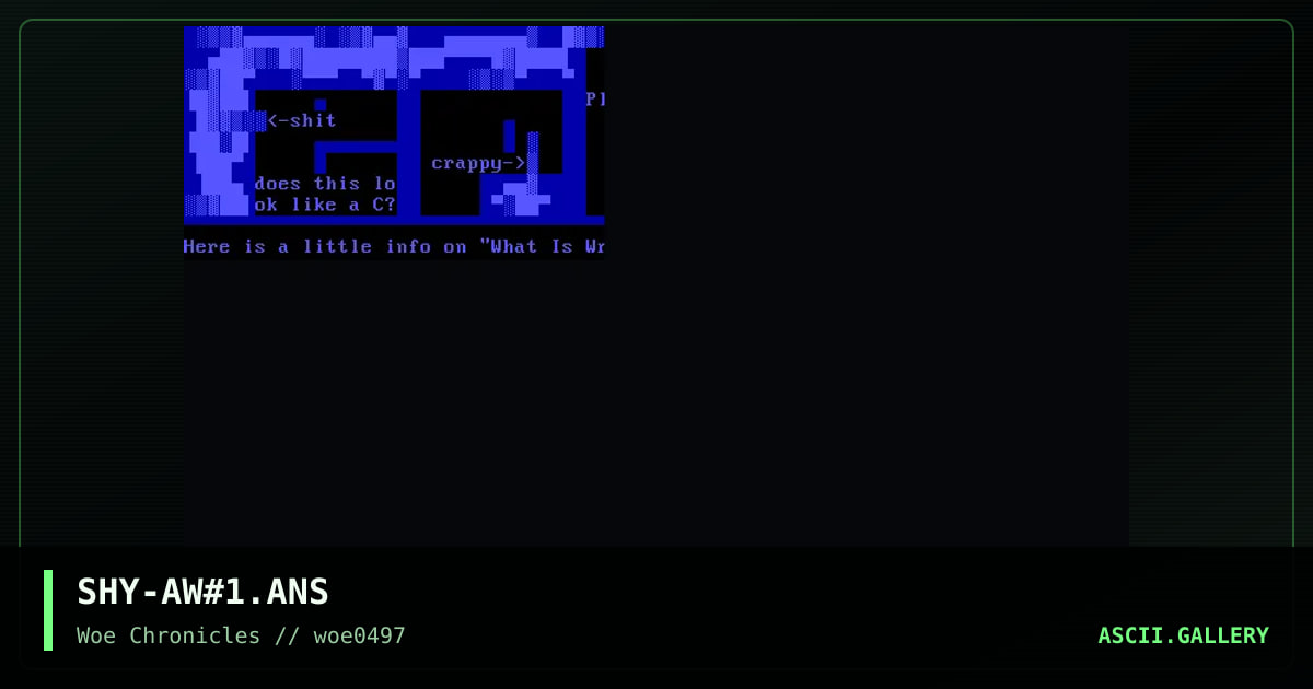 How not to make an ansi, by shypht, 1997