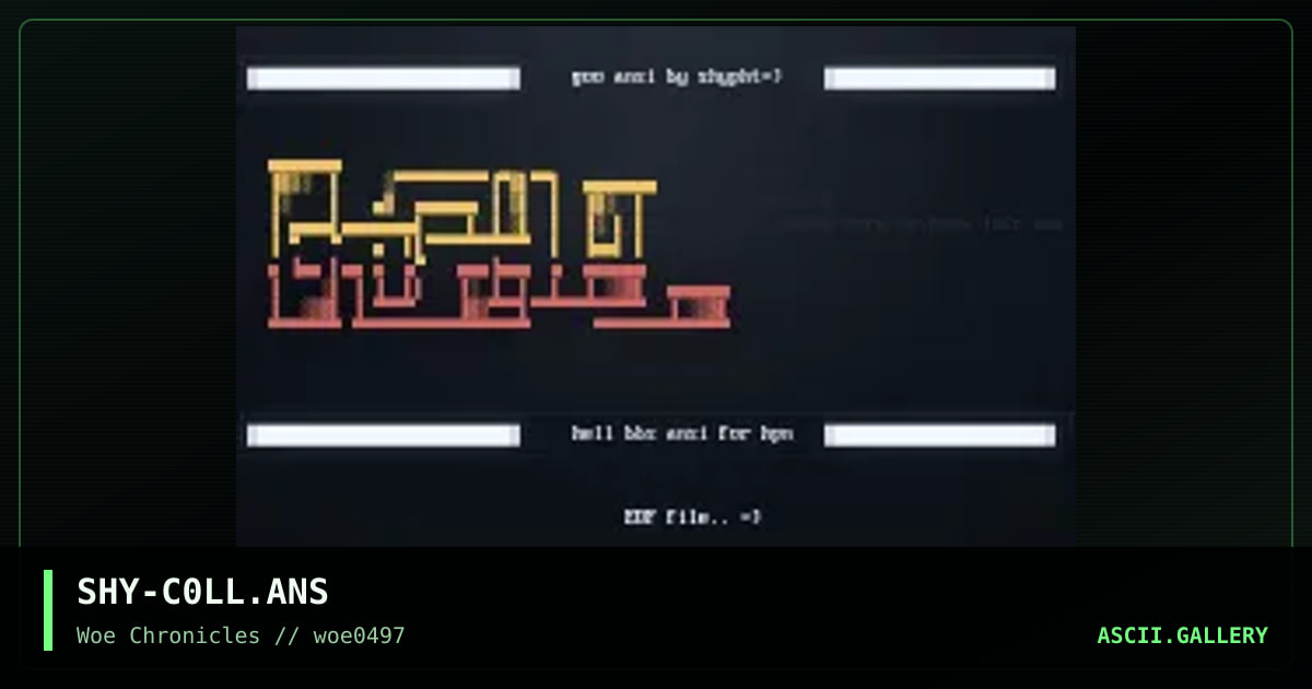 ansi colly #1, by shypht, 1997