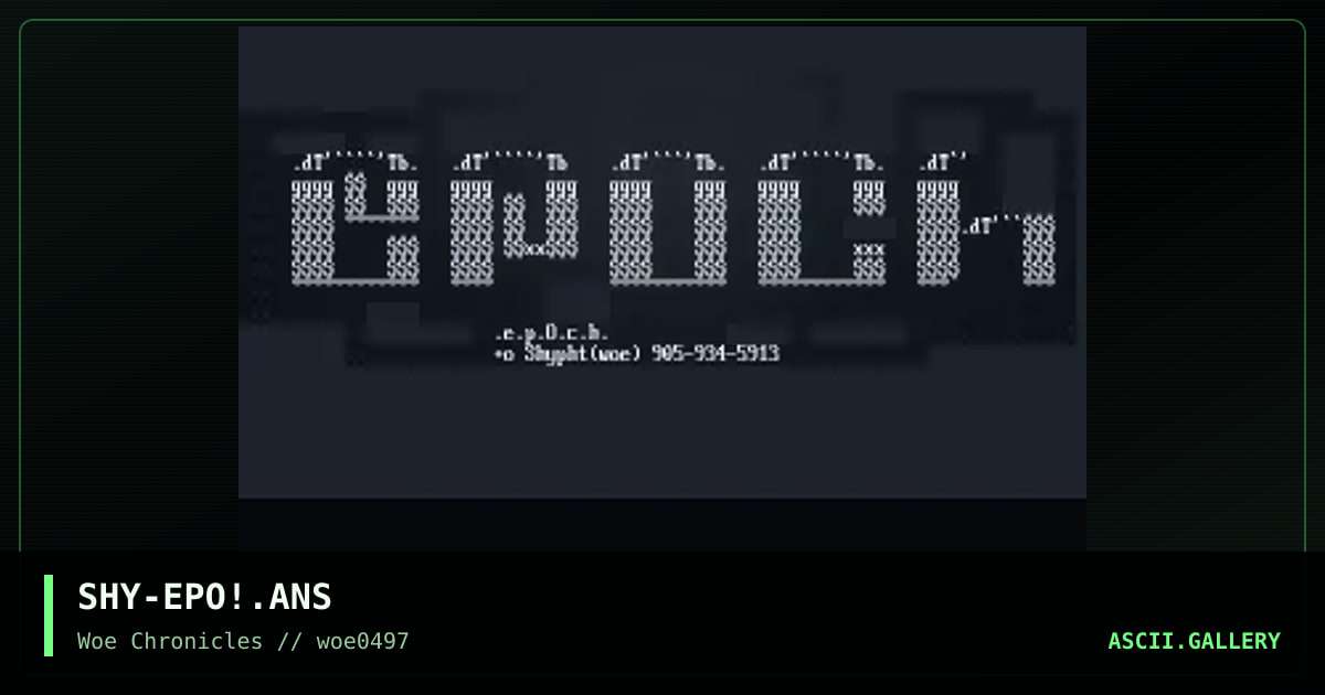 epOch menu, by shypht, 1997