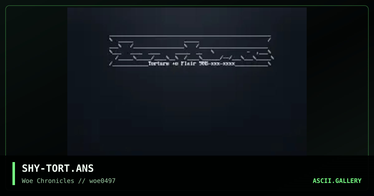 torture ascii, by shypht, 1997