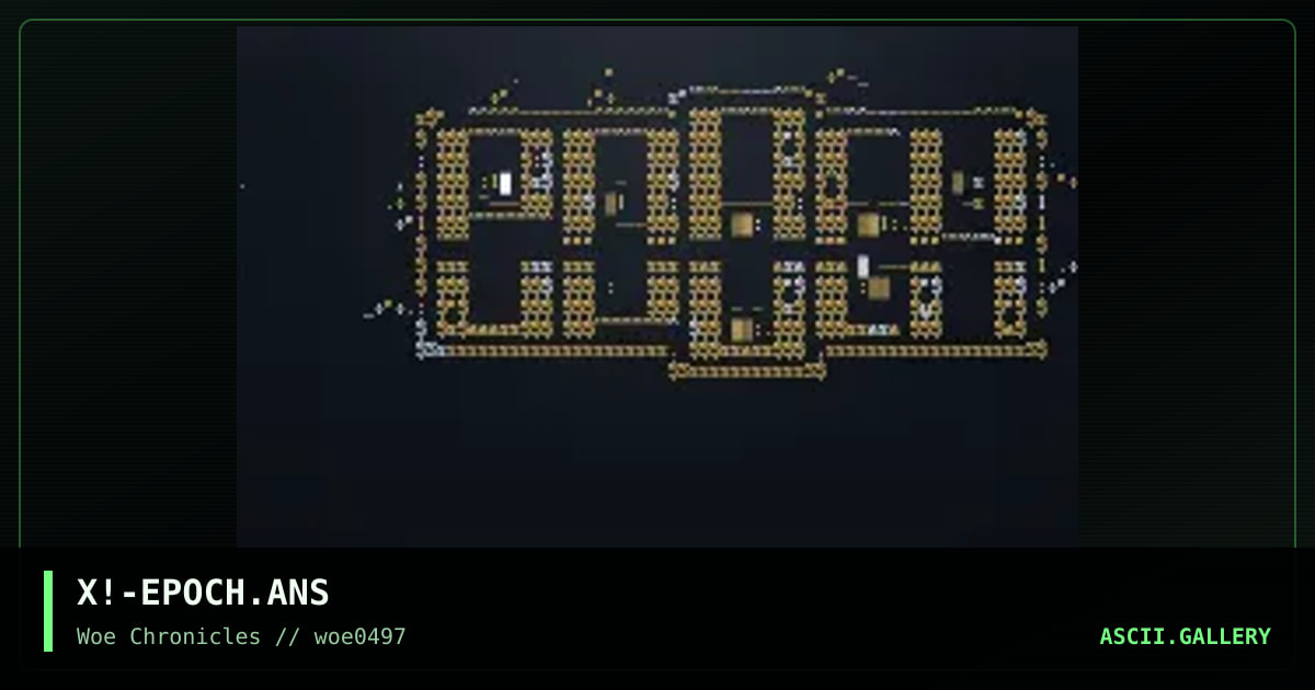 Epoch ascii, by xpozed, 1997