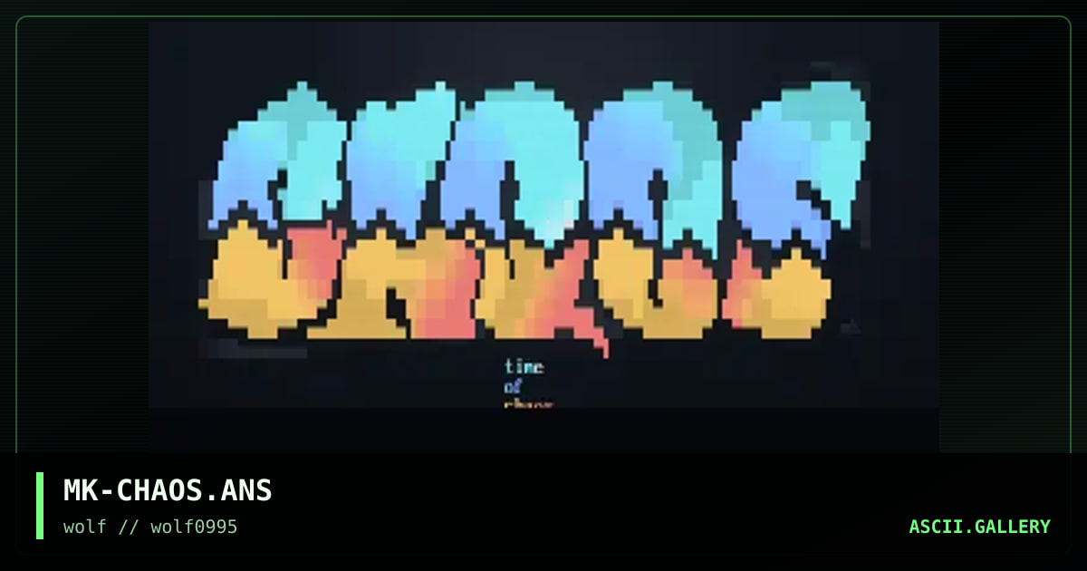 chaos logo, by mask, 1995