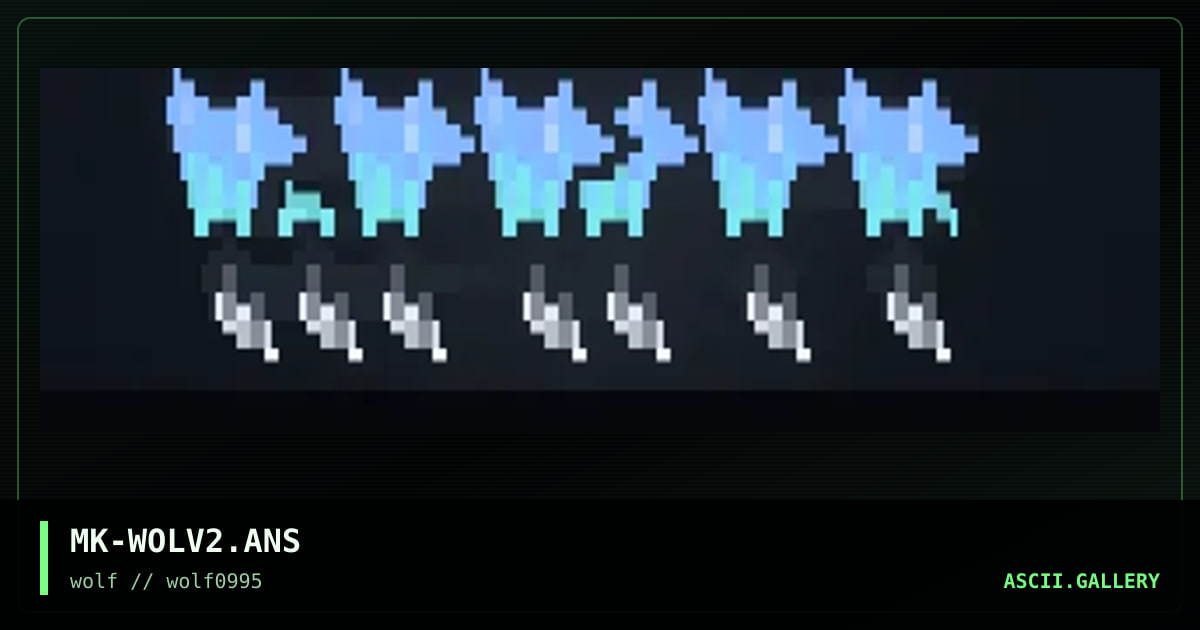 wolflogo 2, by mask, 1995