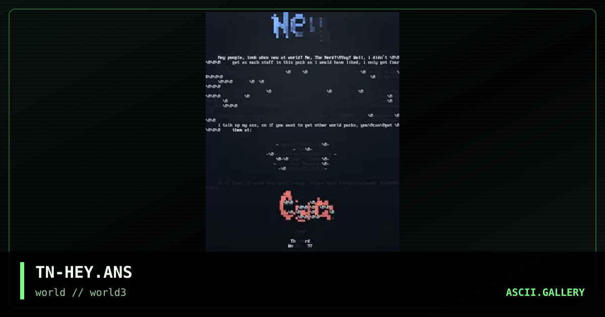 TN-HEY.ANS, by the nerd, 1997