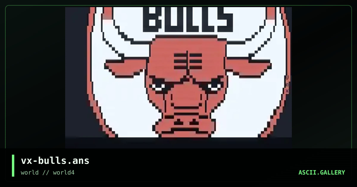 vx-bulls.ans, by vex, 1997