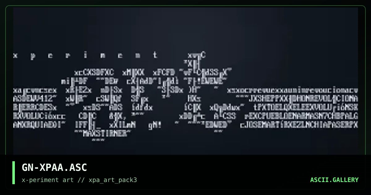 GN-XPAA.ASC, by gavilan, 1996