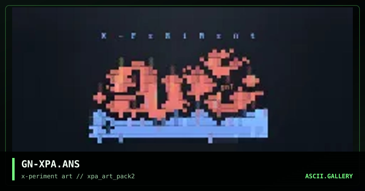 xPA Ansi, by gavilan, 1995