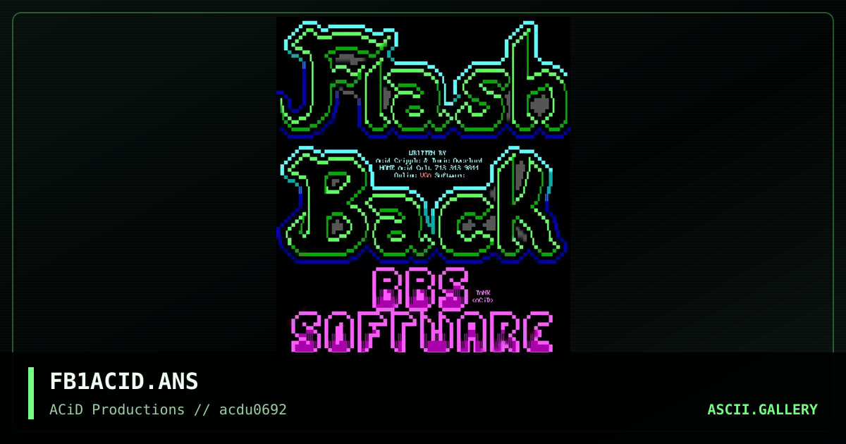 FB1ACID.ANS, by tank, 1992