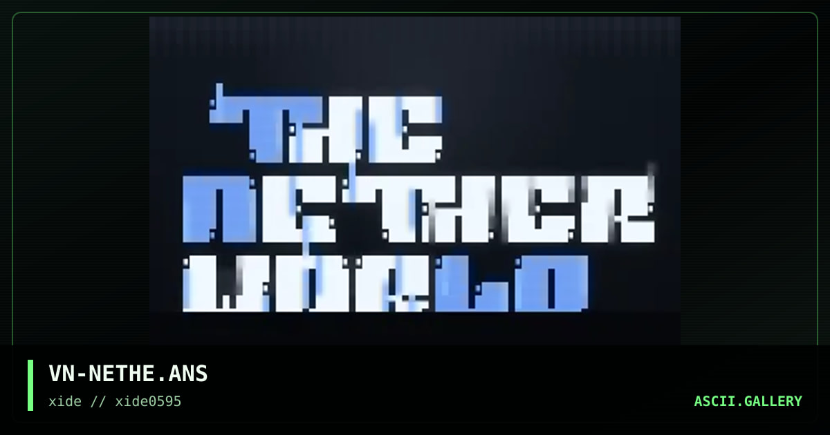 The Nether World, by venom, 1995
