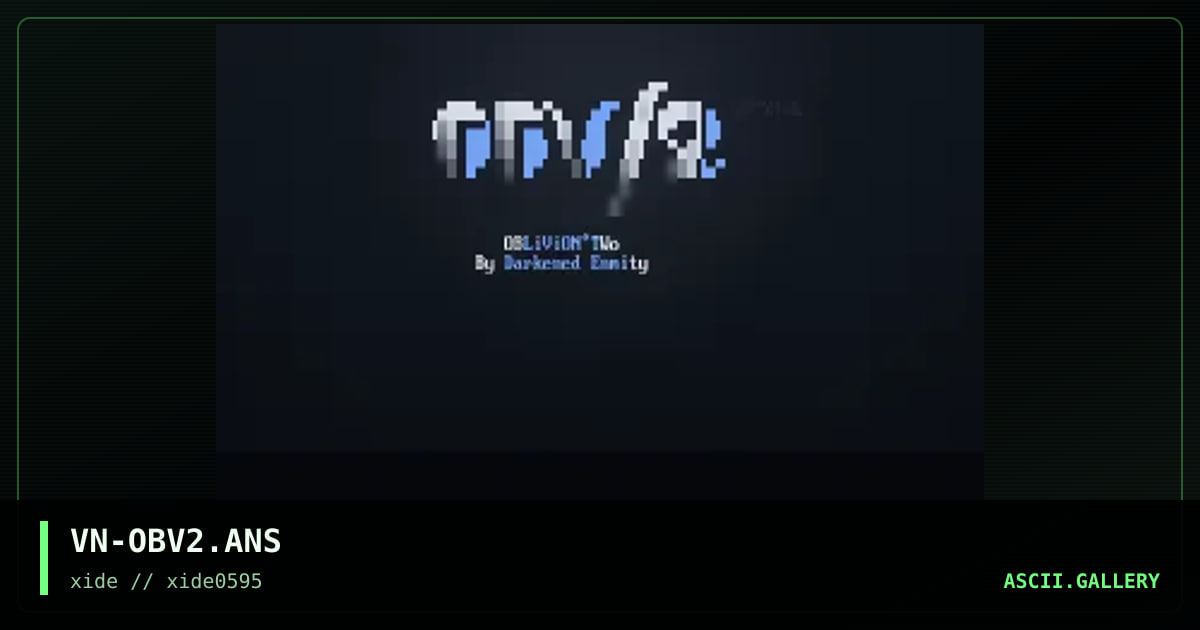 Oblivion/2 logo, by venom, 1995