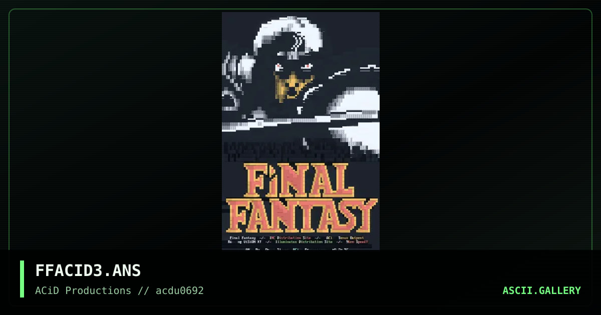 FFACID3.ANS, by quick silver, 1992