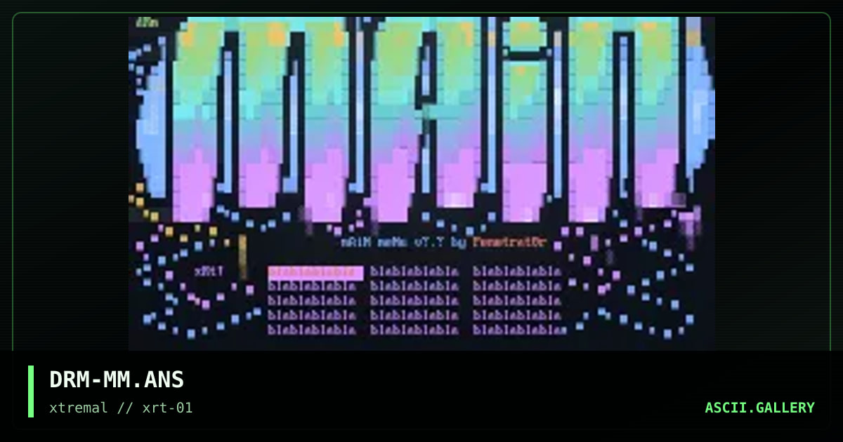 main menu ( for pnr ), by dr dream, 1998