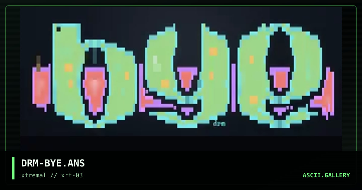 bye ! =), by dr dream, 1998