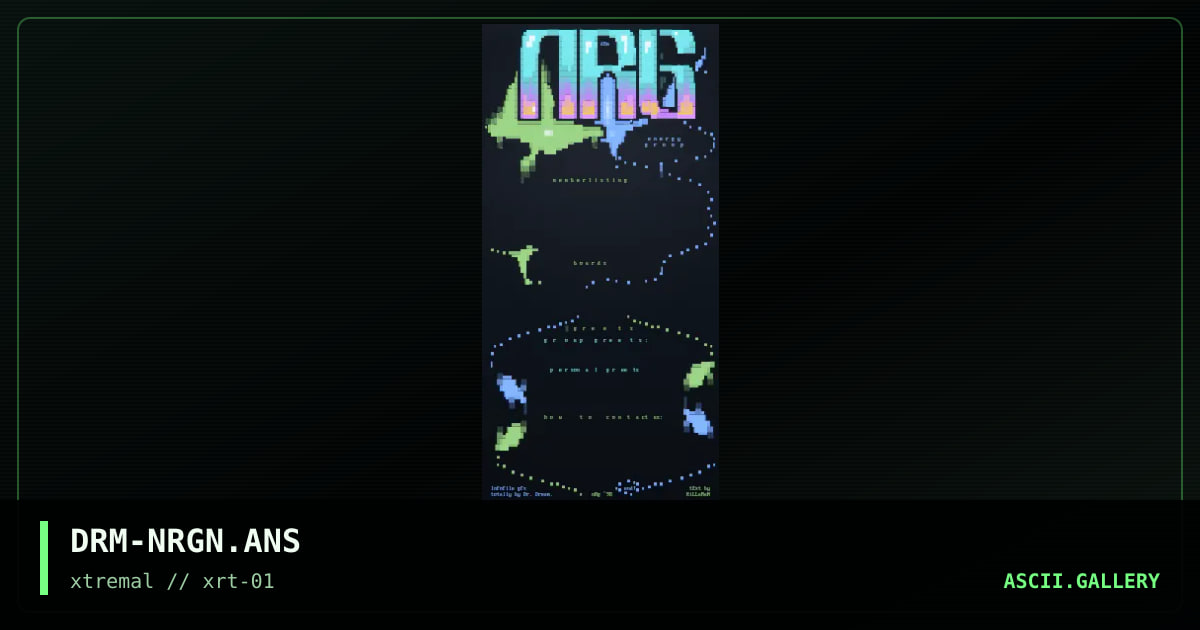 NRg nfofile, by dr dream, 1998