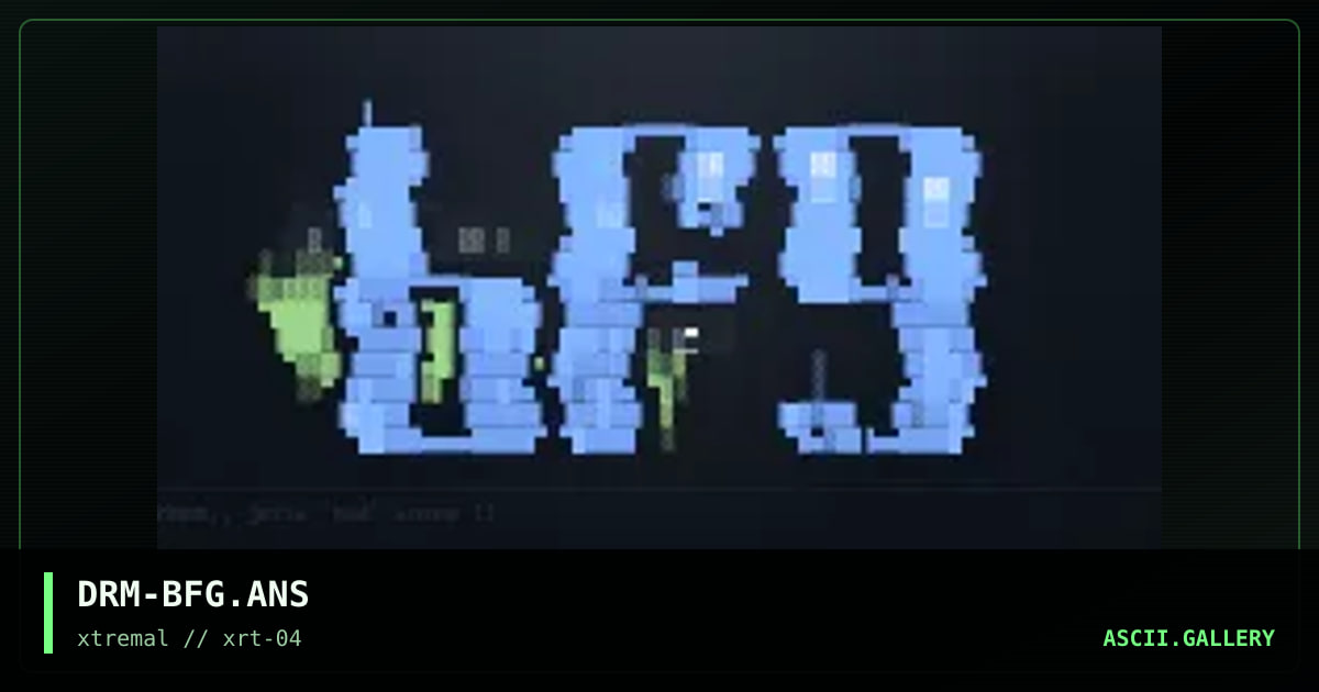DRM-BFG.ANS, by dr dream, 1999