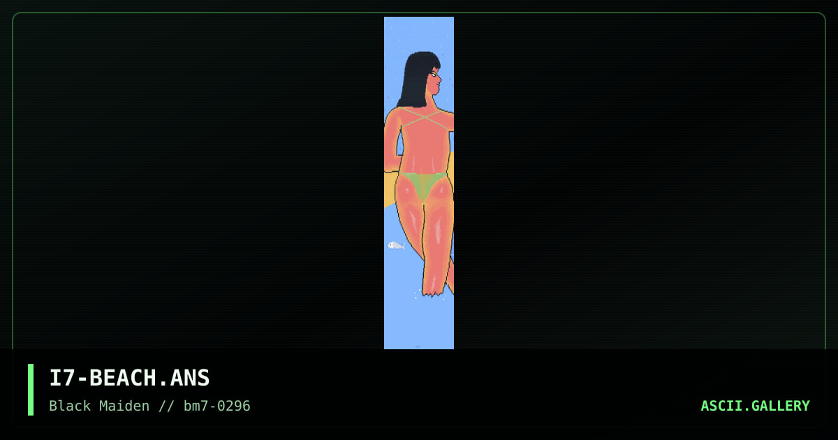 I7-BEACH.ANS, by i7oi, 1996