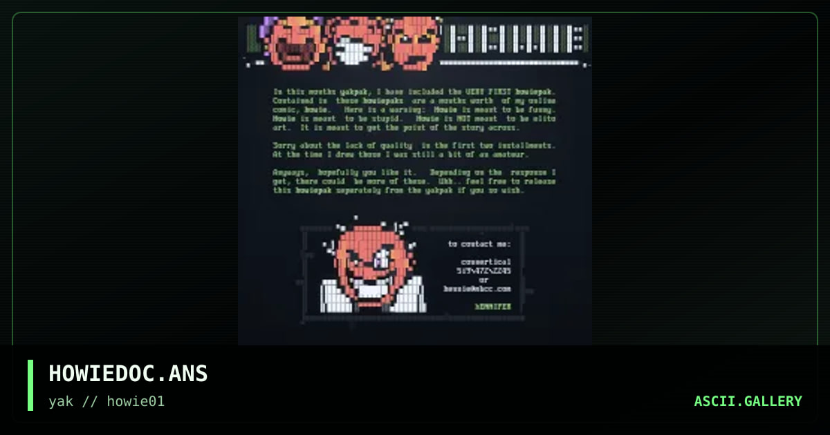 HOWIEDOC.ANS, by hennifer, 1996