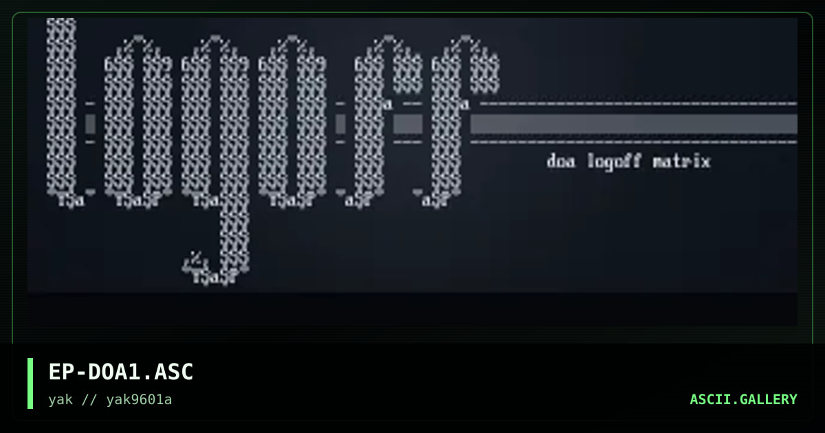 doa logoff, by epoxy, 1996
