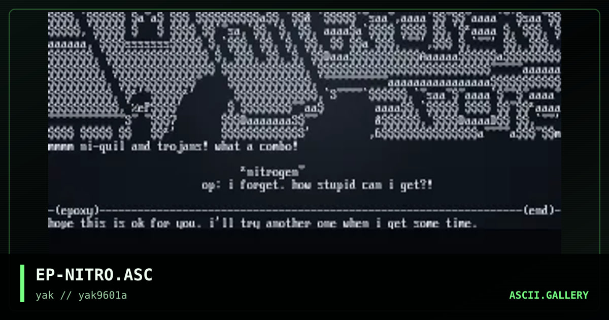 nitrogen, by epoxy, 1996