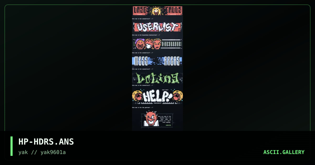 all-new! headers! low-low prices!, by hennifer pantalon, 1996