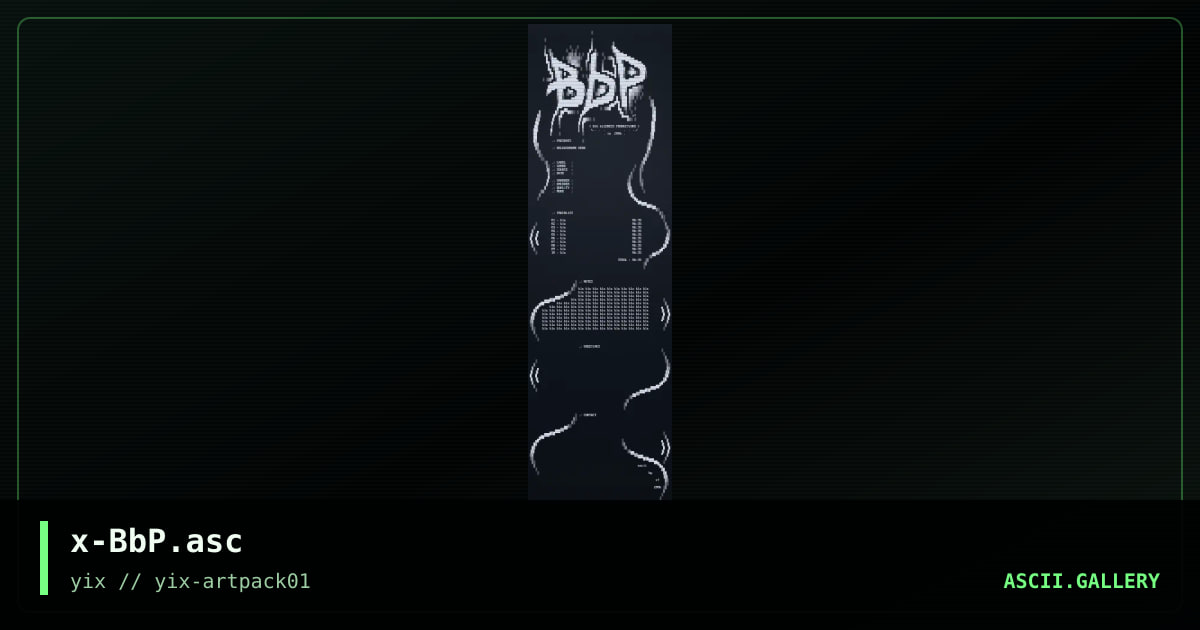 BbP, by x-, 2020