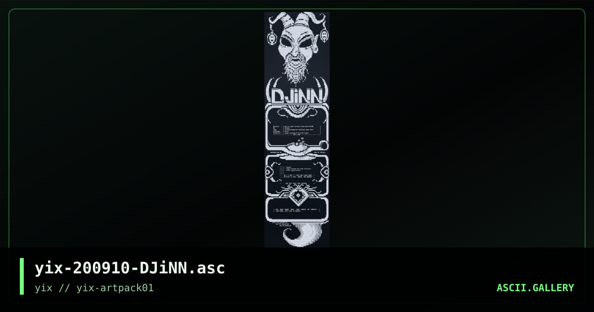 DJiNN, by yix, 2020