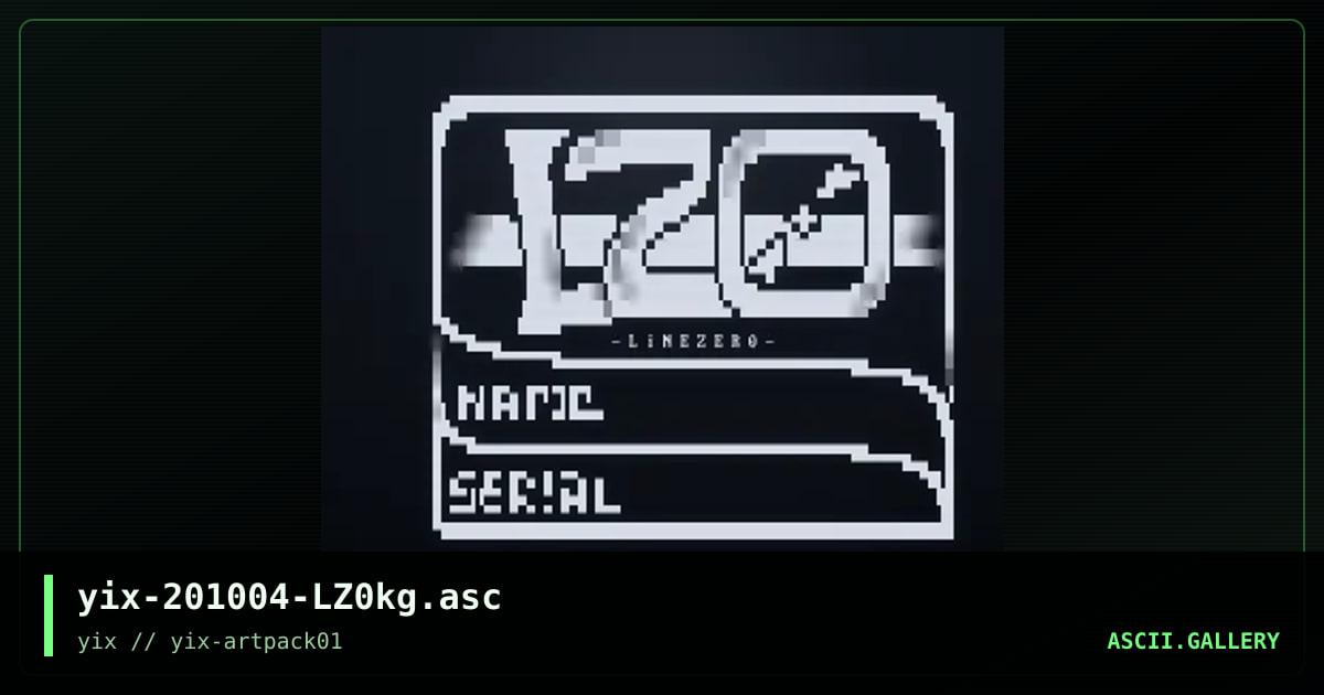 LZ0kg, by yix, 2020