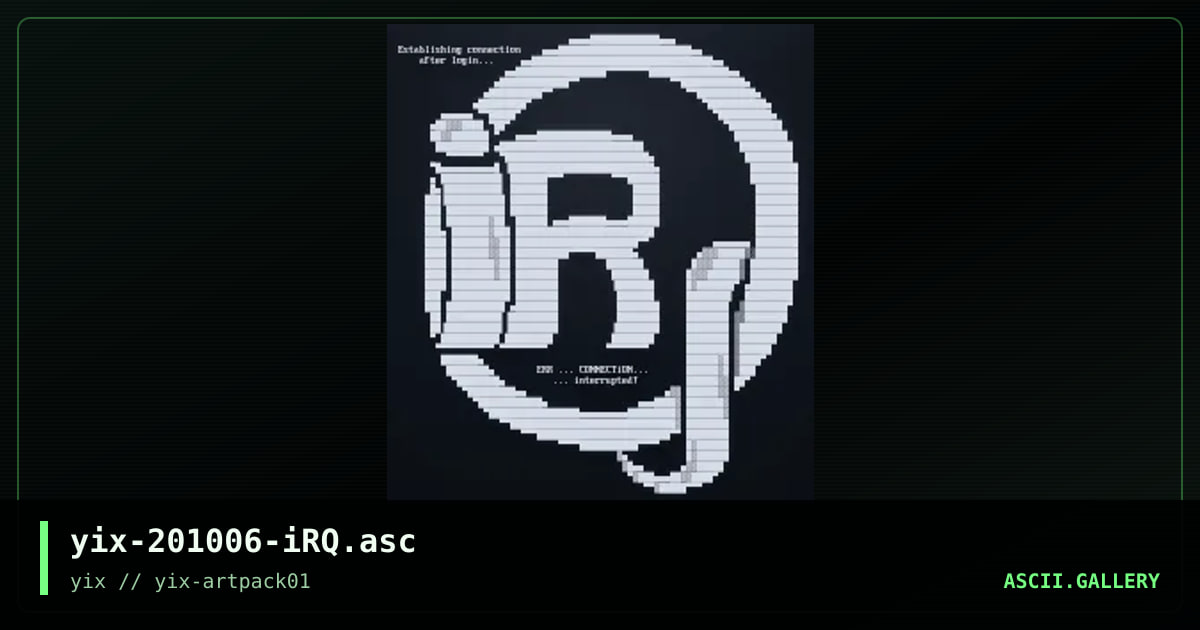 iRQ, by yix, 2020