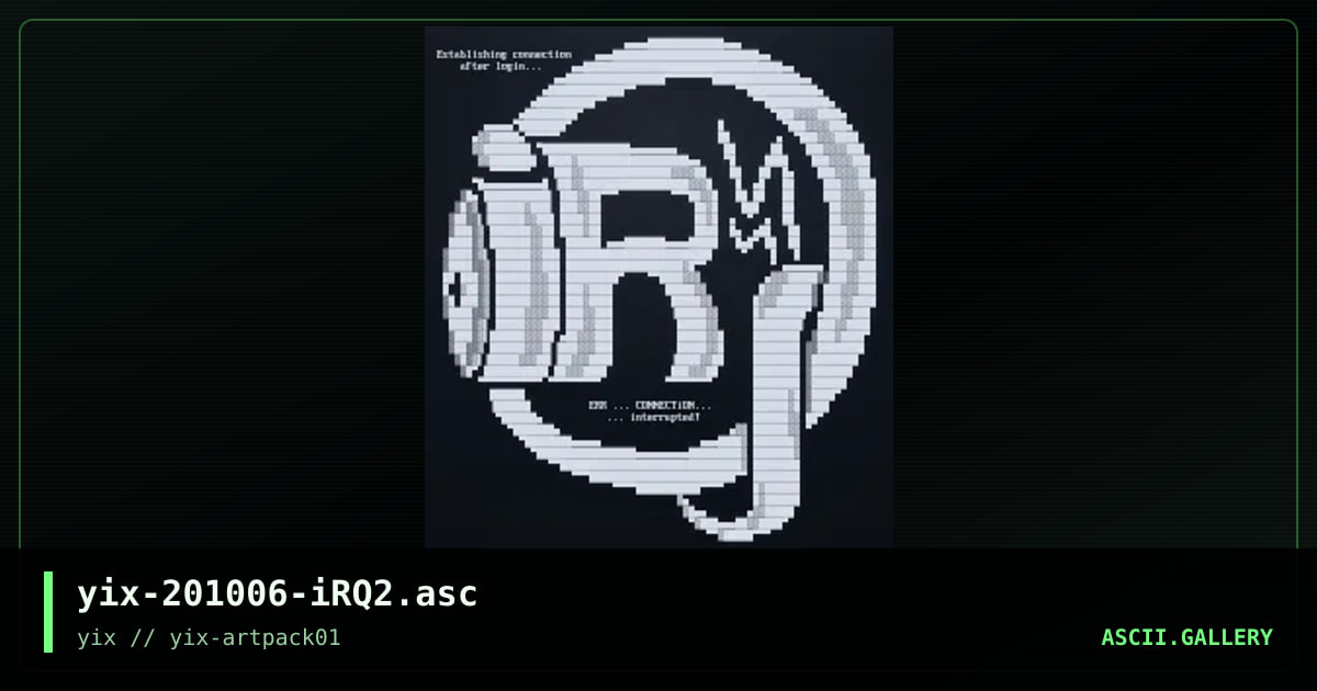 iRQ2, by yix, 2020