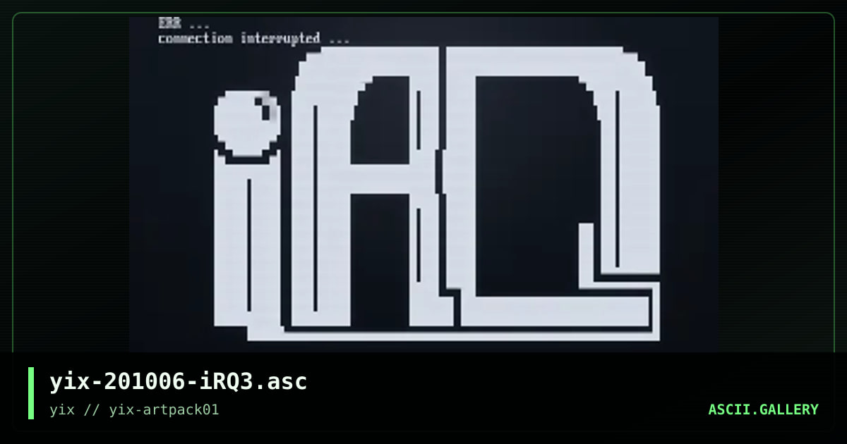 iRQ3, by yix, 2020