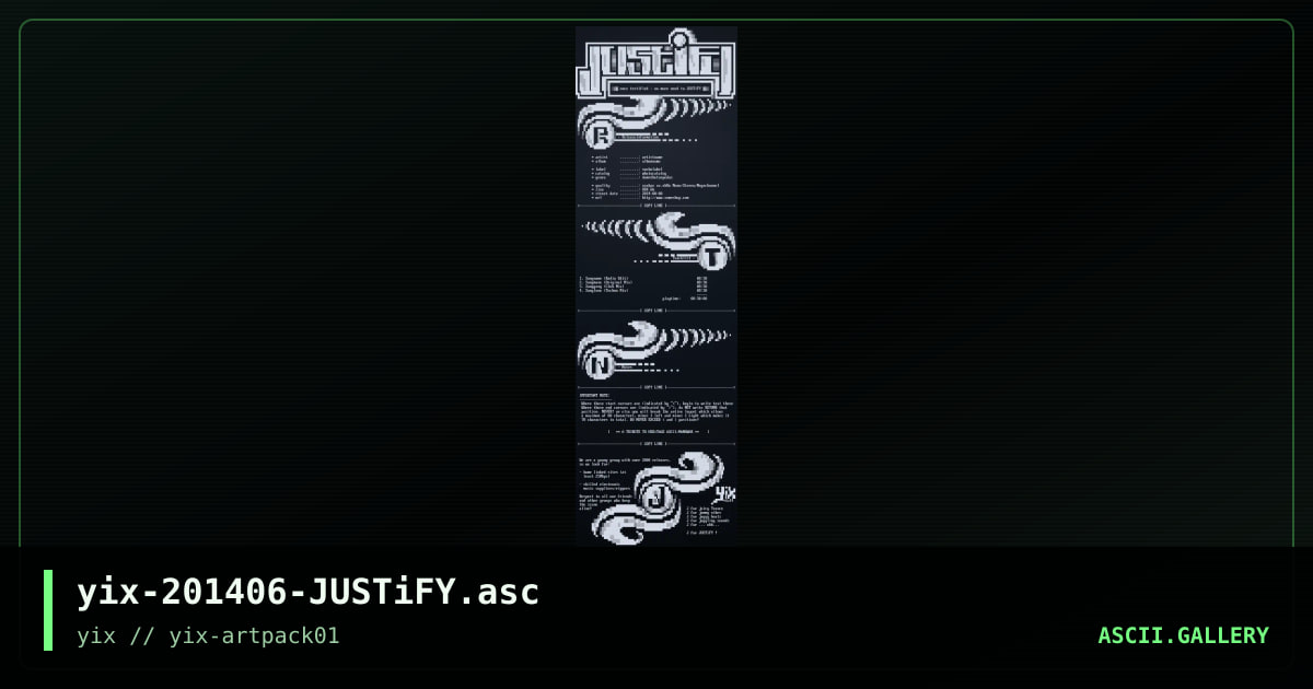 JUSTiFY, by yix, 2020