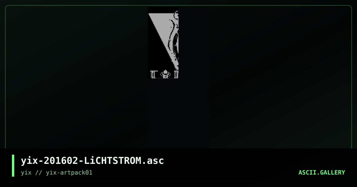 LiCHTSTROM, by yix, 2020