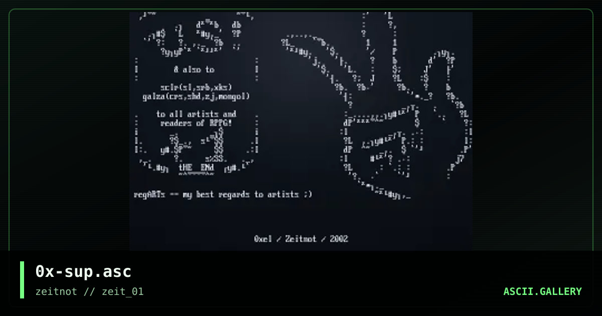 0x-sup.asc, by 0xel, 2002