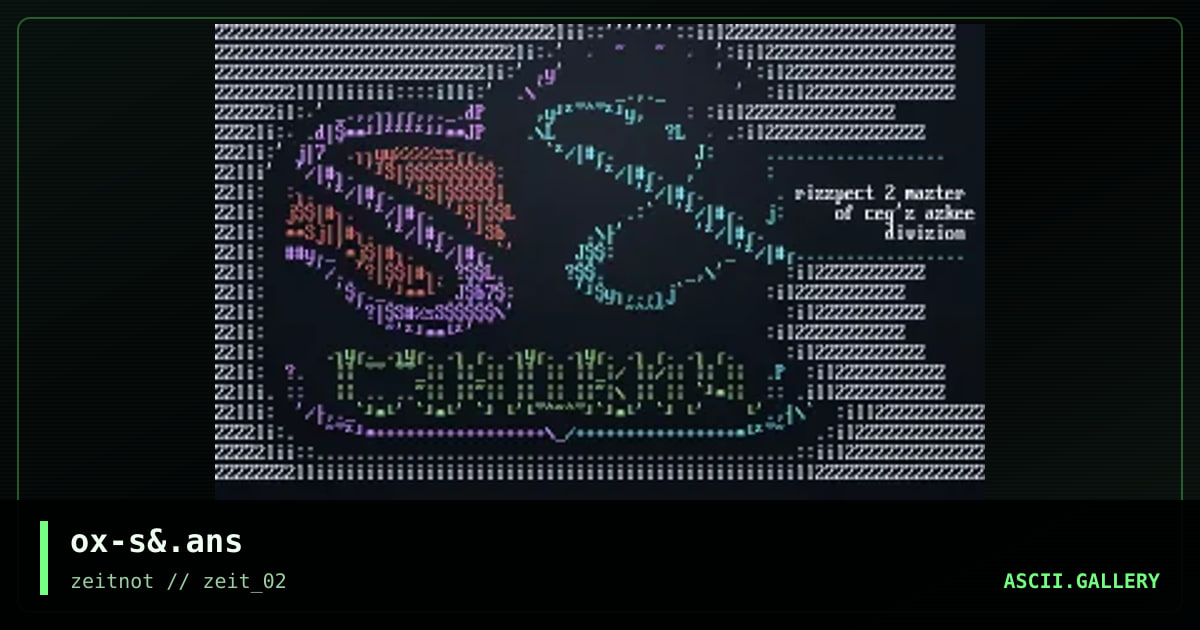 ox-s&.ans, by 0xel, 2002