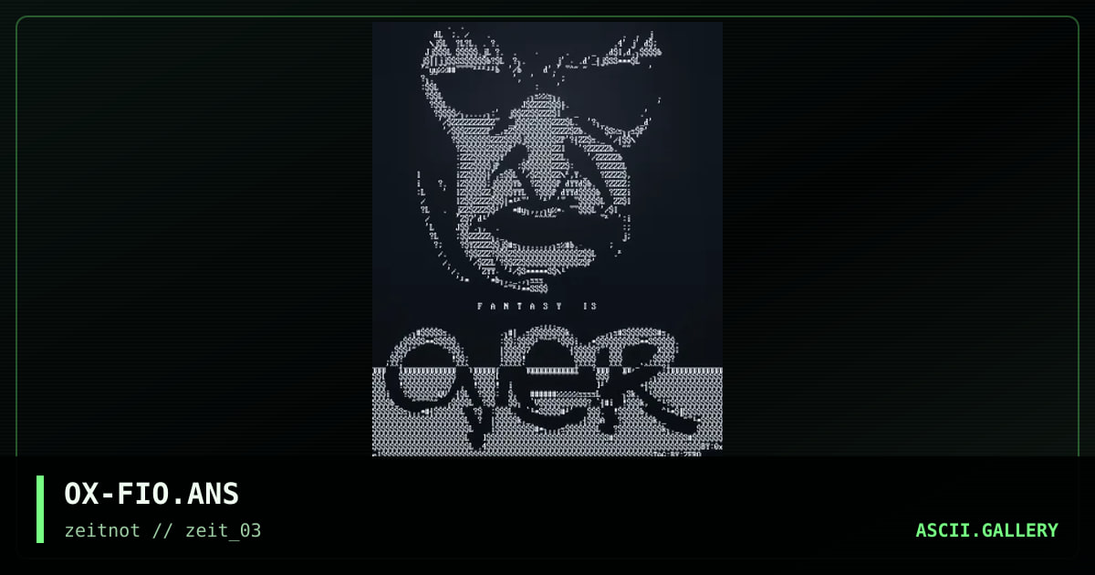 OX-FIO.ANS, by 0xel, 2003