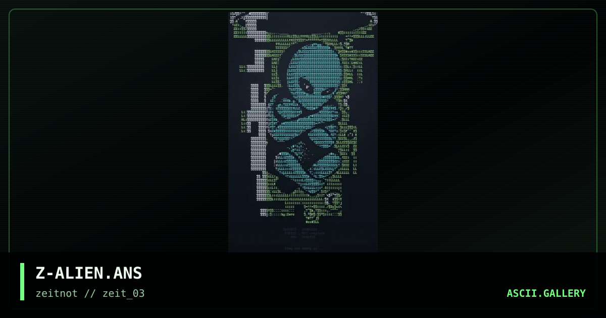 Z-ALIEN.ANS, by zero, 2003