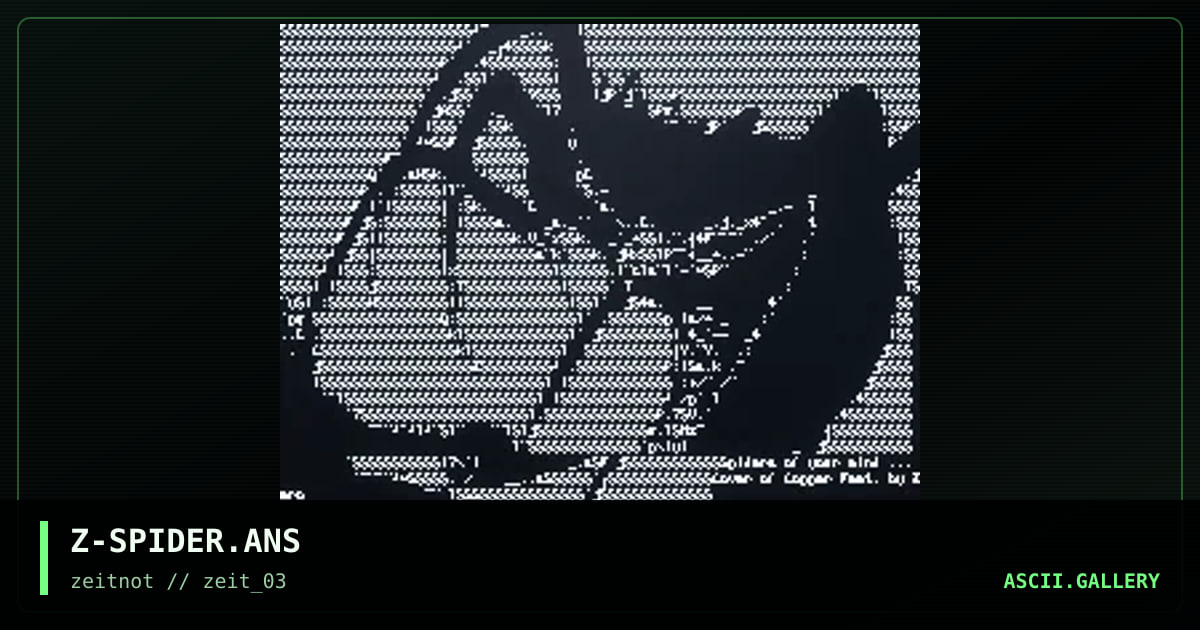 Z-SPIDER.ANS, by zero, 2003