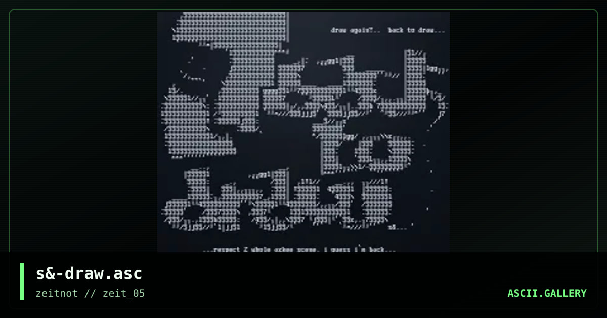 s&-draw.asc, by schafft, 2003